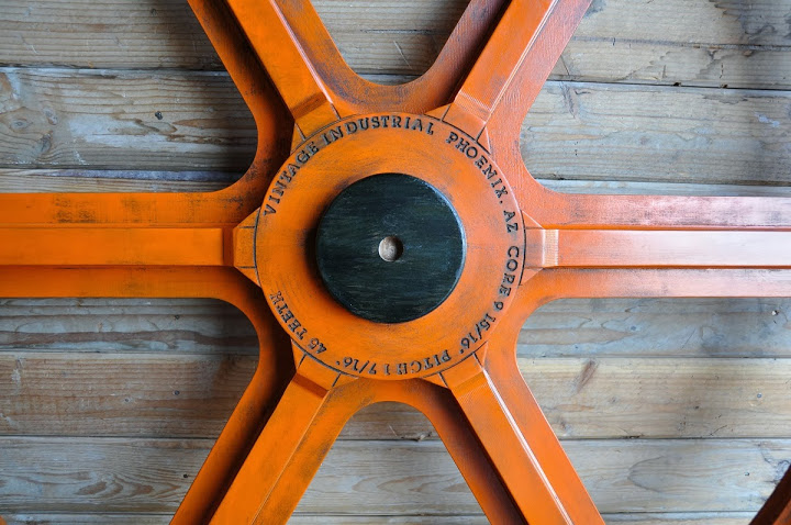 Orange Wooden Gear Hub