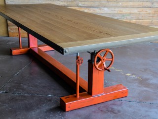 Orange Crank Table