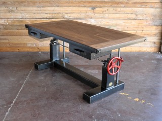 Walnut Crank Desk